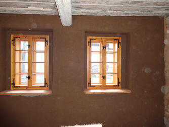 Rötha, kleines Bauernhaus, Holzkastenfenster und Lehmputz © Interessengemeinschaft Bauernhaus, Jonny Haase