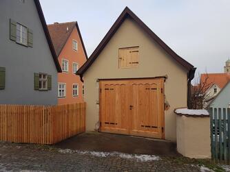 Dinkelsbühl, Haus Gansberg, Garage nachher © Andrea Rosenberger und Manfred Sandmeir