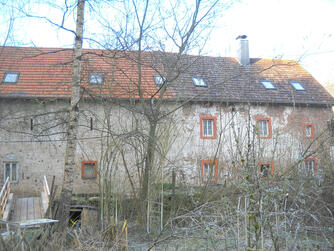 Gransdorf, Gesindehaus, Rückseite, vor der Renovierung © Interessengemeinschaft Bauernhaus, Arthur Weyns