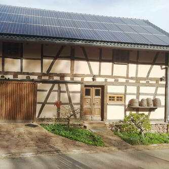 Gransdorf, Bienenhaus, Vorderseite, nach dem Wiederaufbau © Interessengemeinschaft Bauernhaus, Arthur Weyns