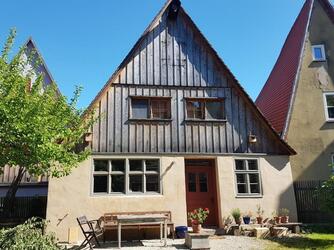 Dinkelsbühl, Wohn- und Geschäftshaus, Gartenseite nach der Instandsetzung © Interessengemeinschaft Bauernhaus, Andrea Rosenberger und Manfred Sandmeir
