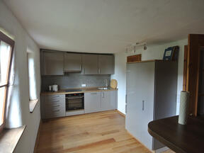 Nienstädt - Ferienwohnung ANNO 1911 - Büroarbeitsplatz im Wohnzimmer