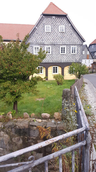 Umgebindehäuser in Obercunnersdorf © Interessengemeinschaft Bauernhaus, Britta Meiborg