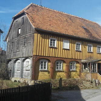 Verfallendes Umgebindehaus in Obercunnersdorf © Interessengemeinschaft Bauernhaus, Julia Ricker
