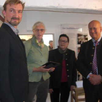 Festredner, Bürgermeisterin und Landrat © Julia Ricker, Interessengemeinschaft Bauernhaus e. V.