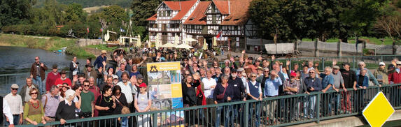 Herbsttreffen 2023, Werrabrücke Wanfried © Interessengemeinschaft Bauernhaus, Diana Wetzestein