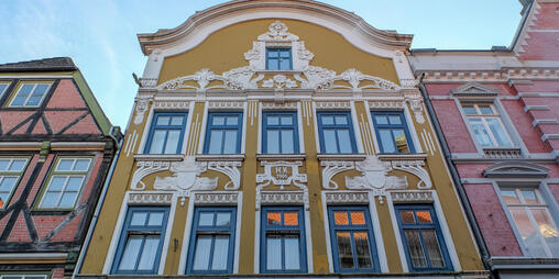 Häuserzeile Güstrow © Interesengemeinschaft Bauernhaus, Bernd Kunze