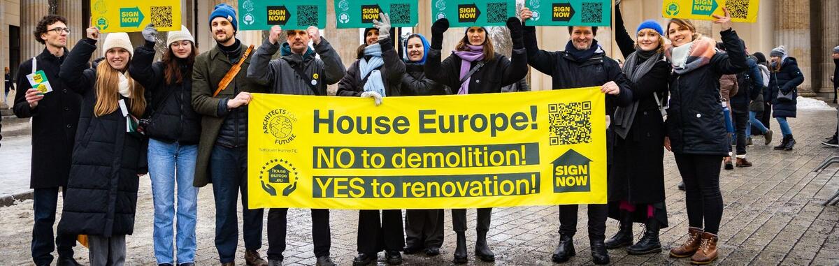 A4F goes HouseEurope!: Team auf dem Klimastreik in Berlin © Santiago Rodriguez