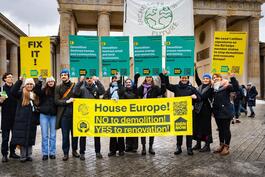 A4F goes HouseEurope! - Team auf dem Klimastreik in Berlin © Santiago Rodriguez