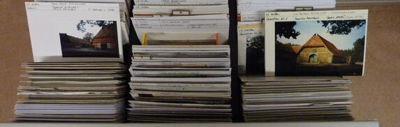 Bauernhausarchiv, Karteikartensystem © Interessengemeinschaft Bauernhaus, Heinz Riepshoff