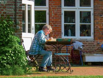 Hattstedt, altes Pastorenhaus, Projekt der Stiftung trias, © Stiftung trias