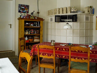Hattstedt, altes Pastorenhaus, zentrale Küche, Projekt der Stiftung trias, © Stiftung trias